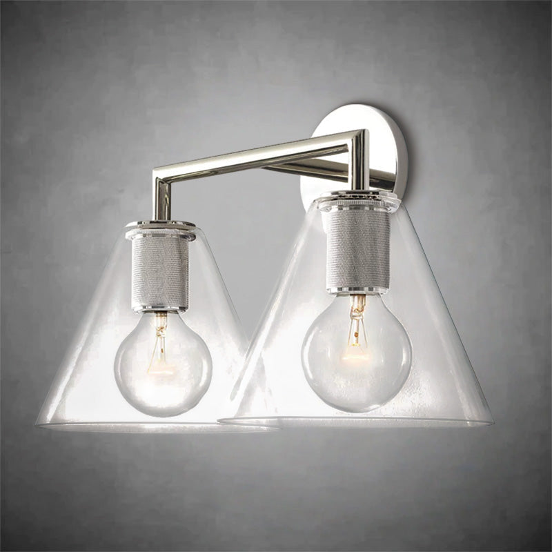Utifz Funnel Shade Double Sconce