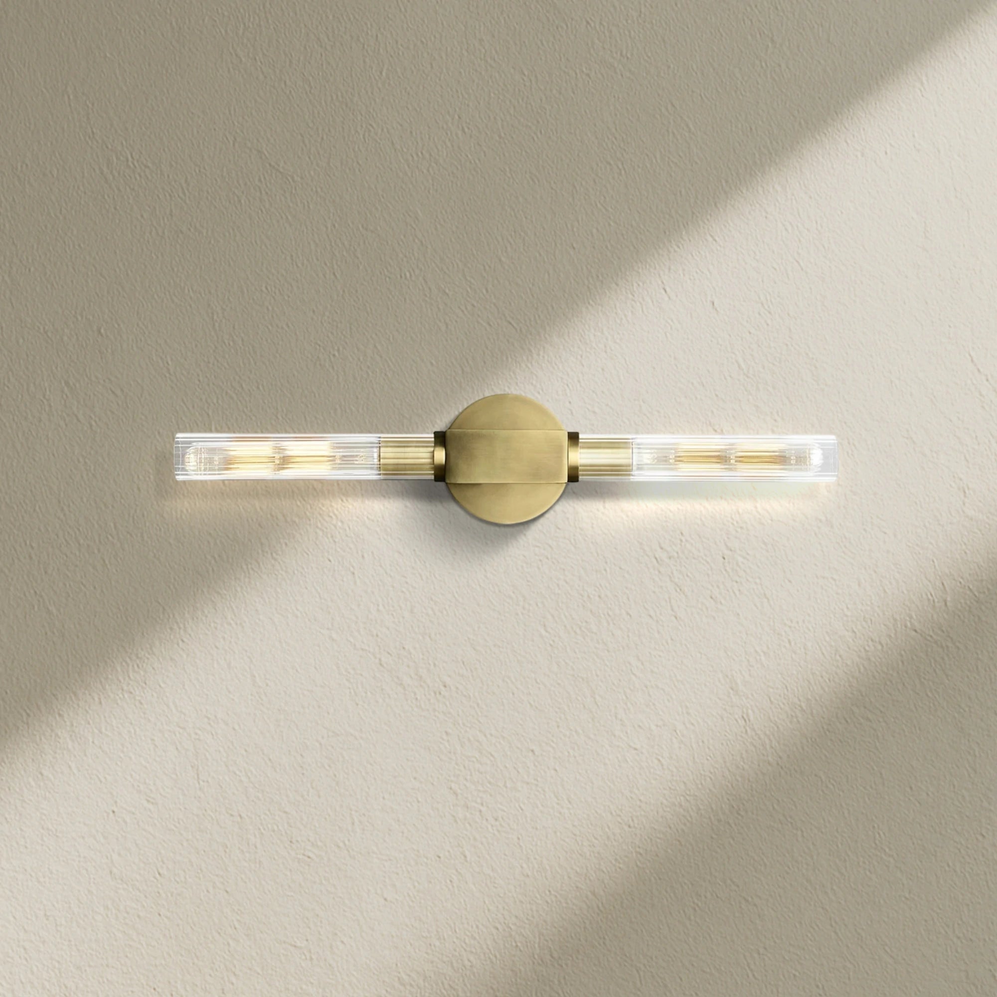 Cannfz Glass Linear Wall Sconce