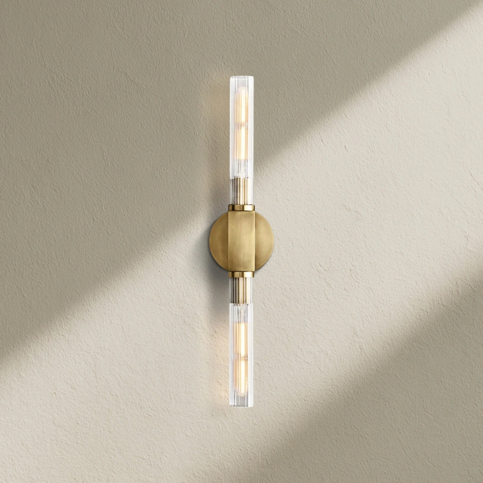 Cannfz Glass Linear Wall Sconce