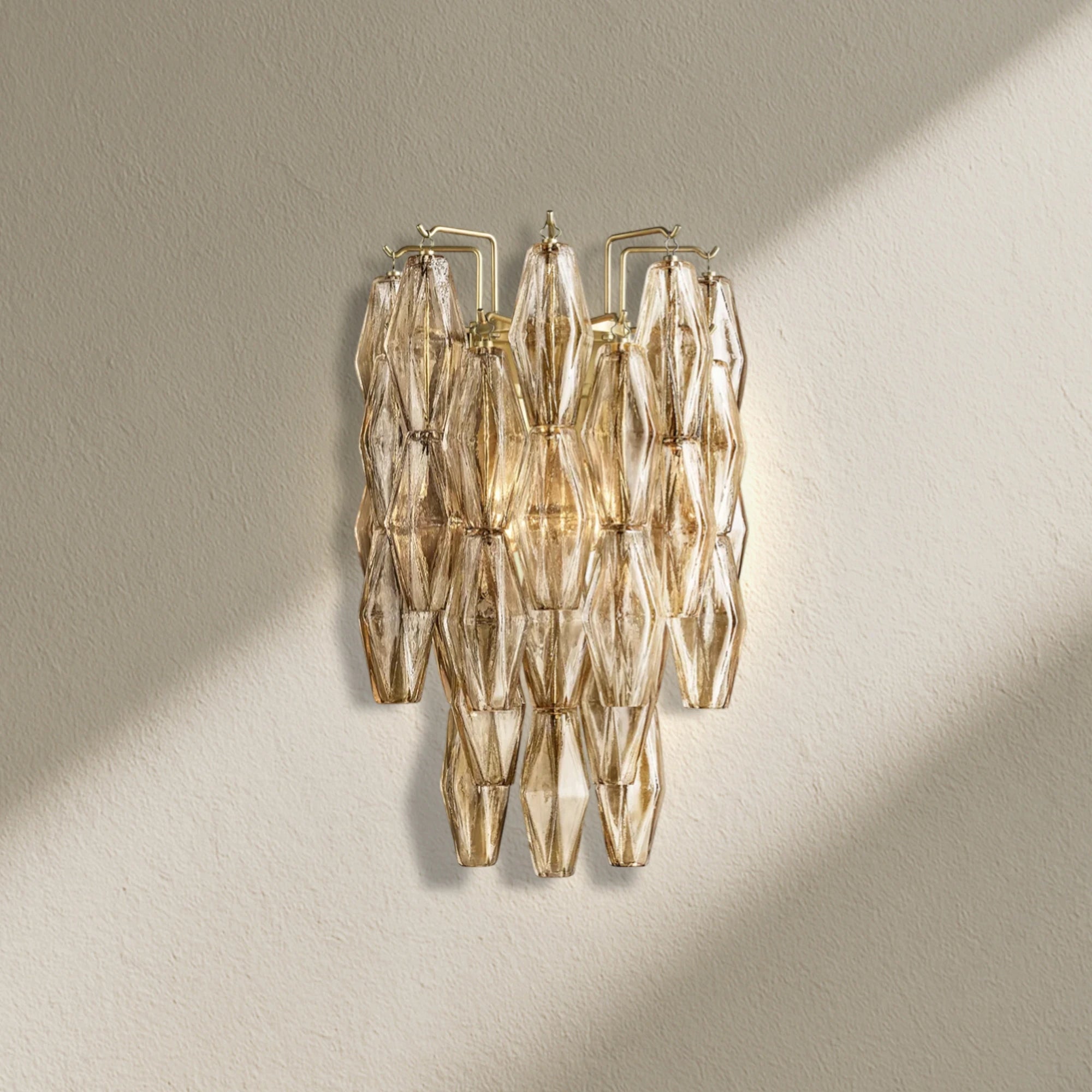 CHRAFZ Glass Short Wall Sconce