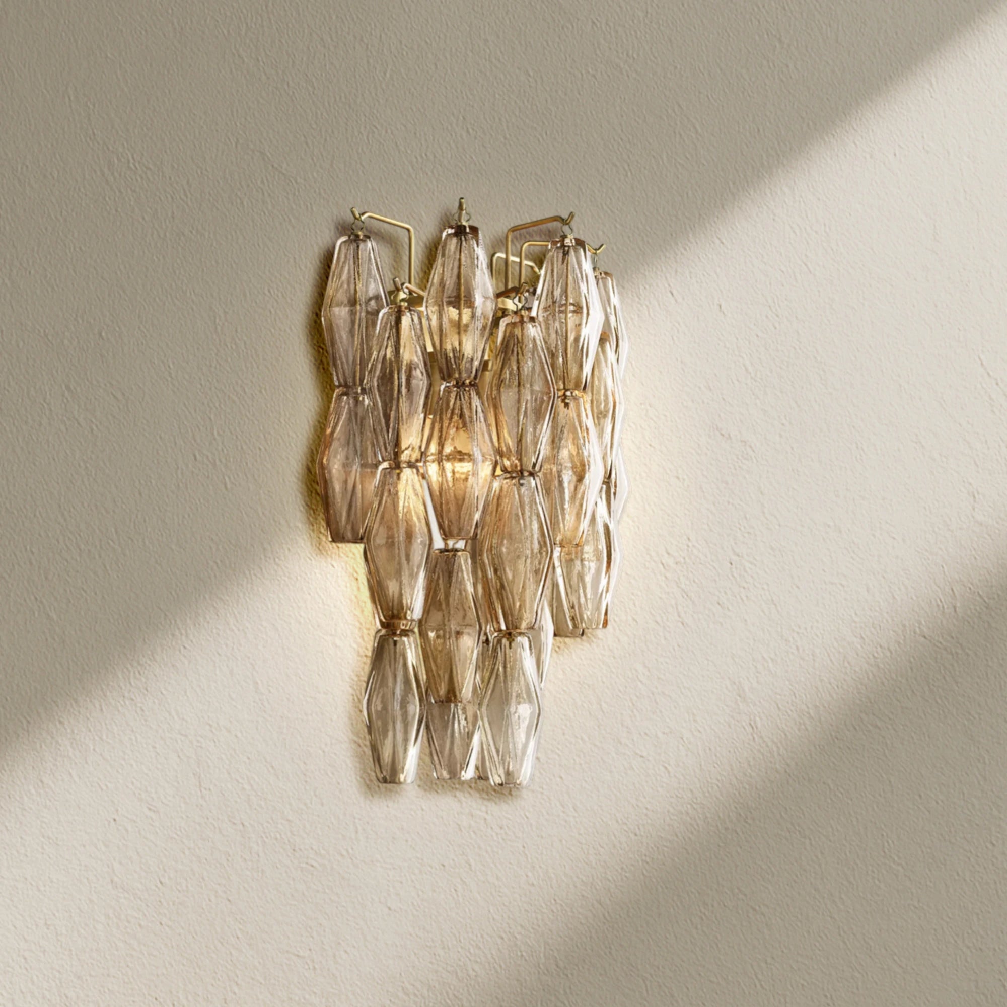 CHRAFZ Glass Short Wall Sconce