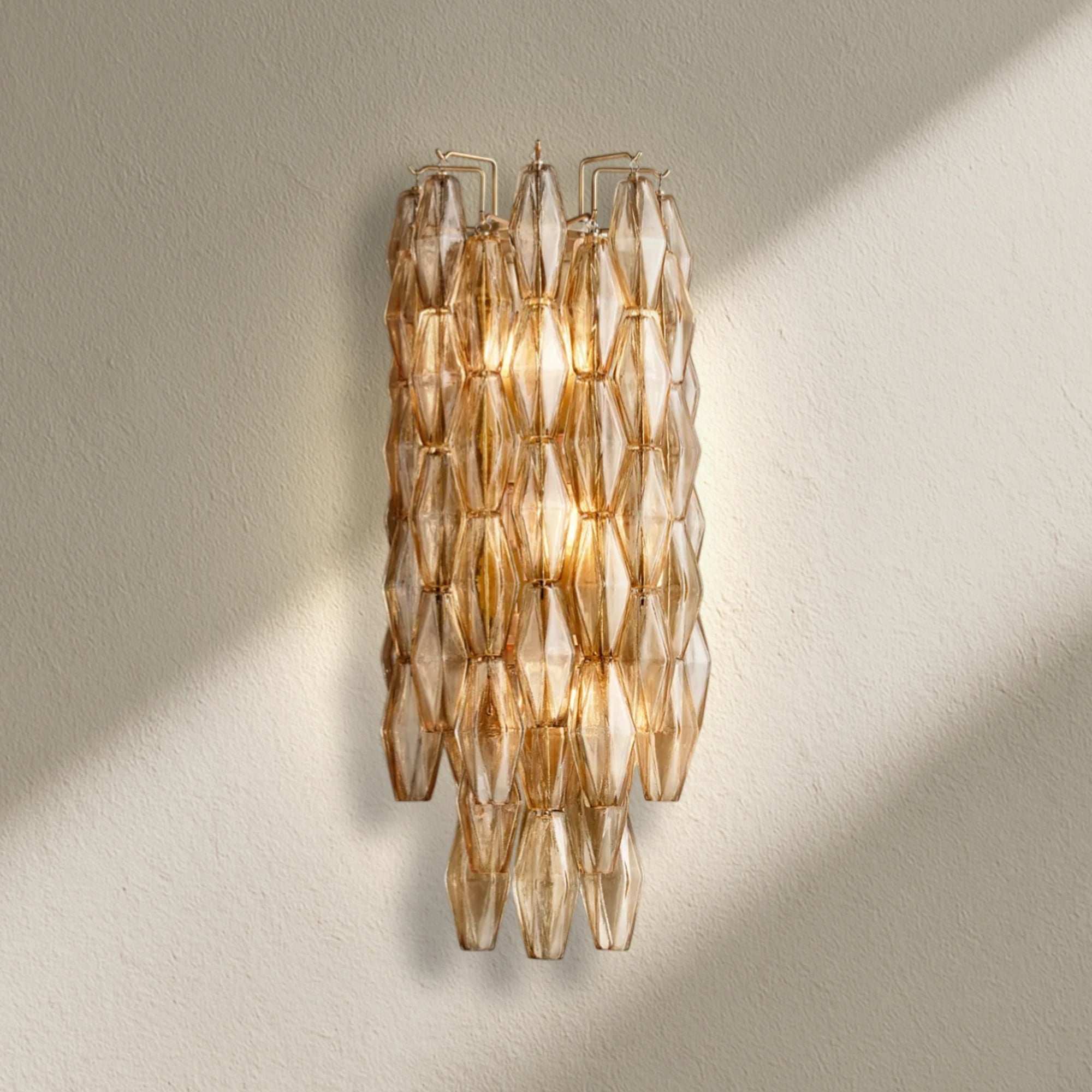 CHRAFZ Glass Short Wall Sconce