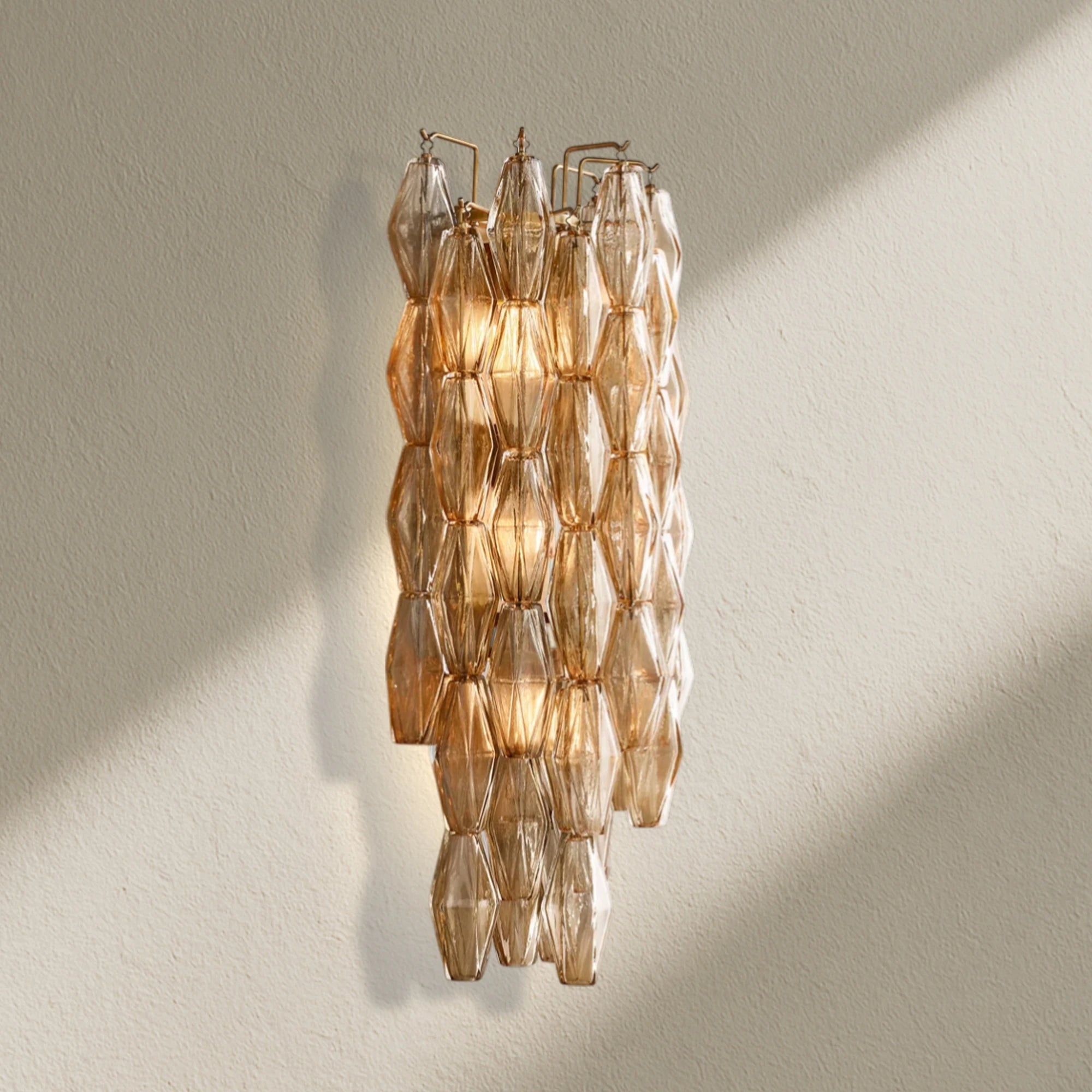 CHRAFZ Glass Short Wall Sconce
