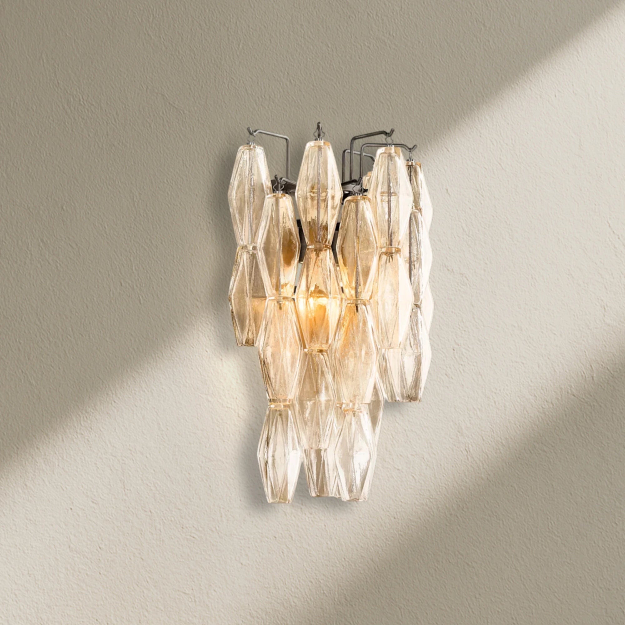 CHRAFZ Glass Short Wall Sconce