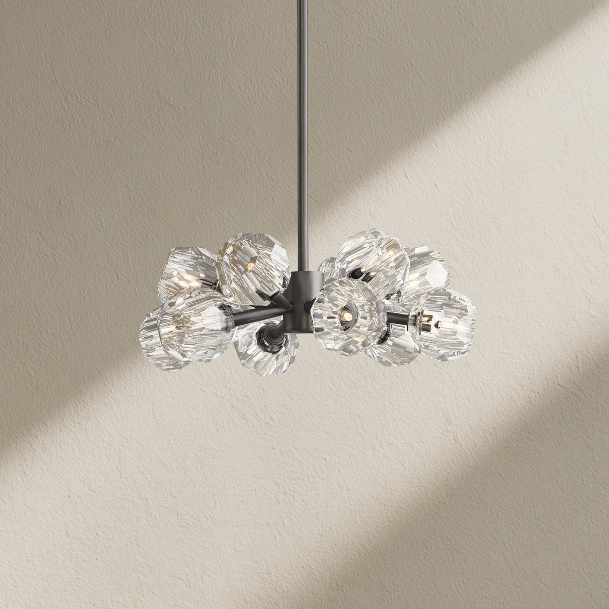 Billfz De Crystal Glass Round Chandelier 24"36"48"60"72"