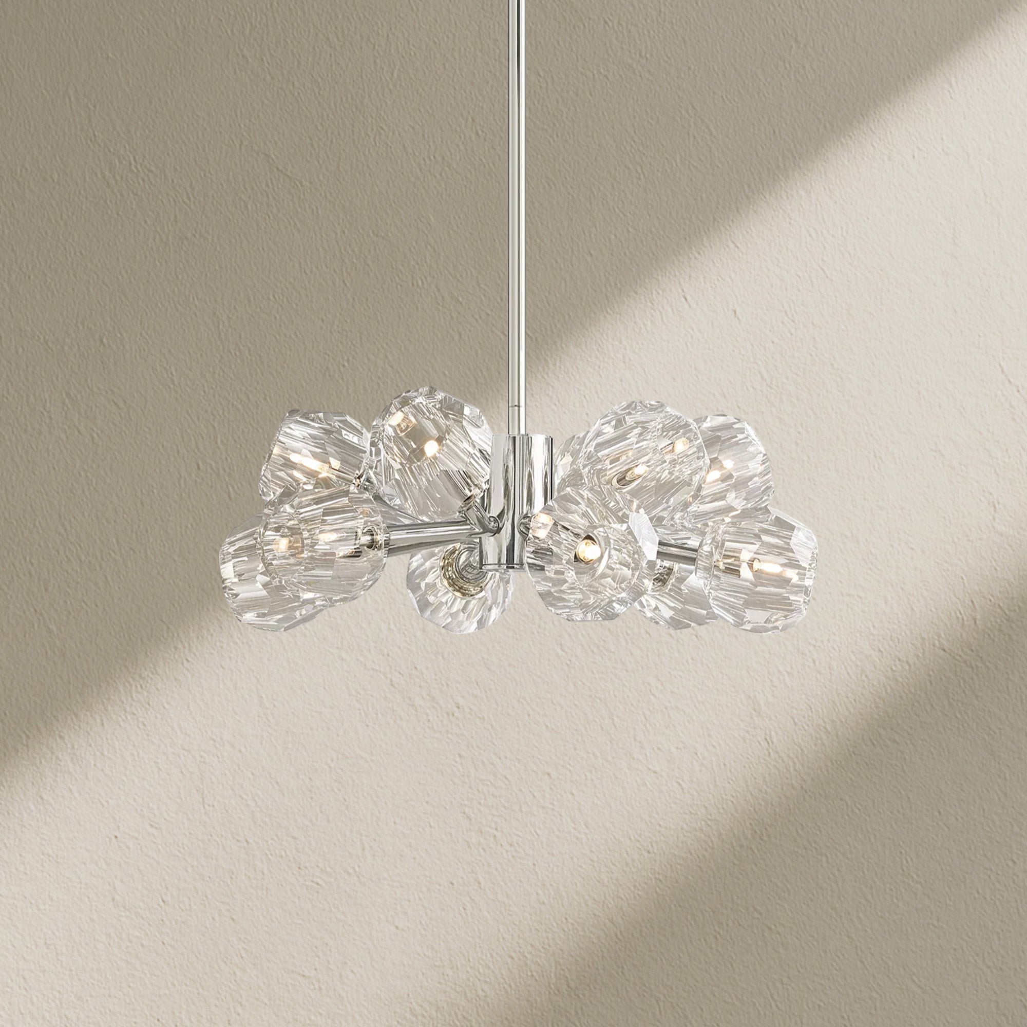 Billfz De Crystal Glass Round Chandelier 24"36"48"60"72"