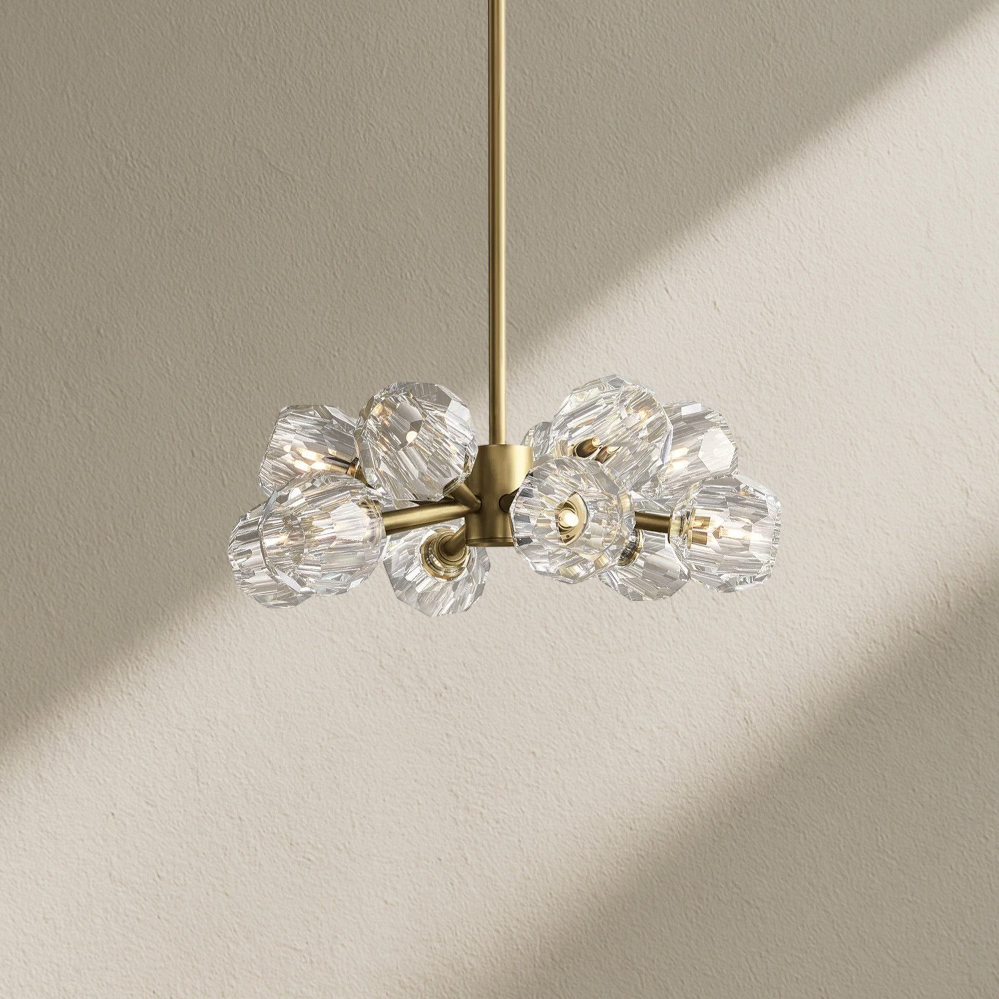 Billfz De Crystal Glass Round Chandelier 24"36"48"60"72"