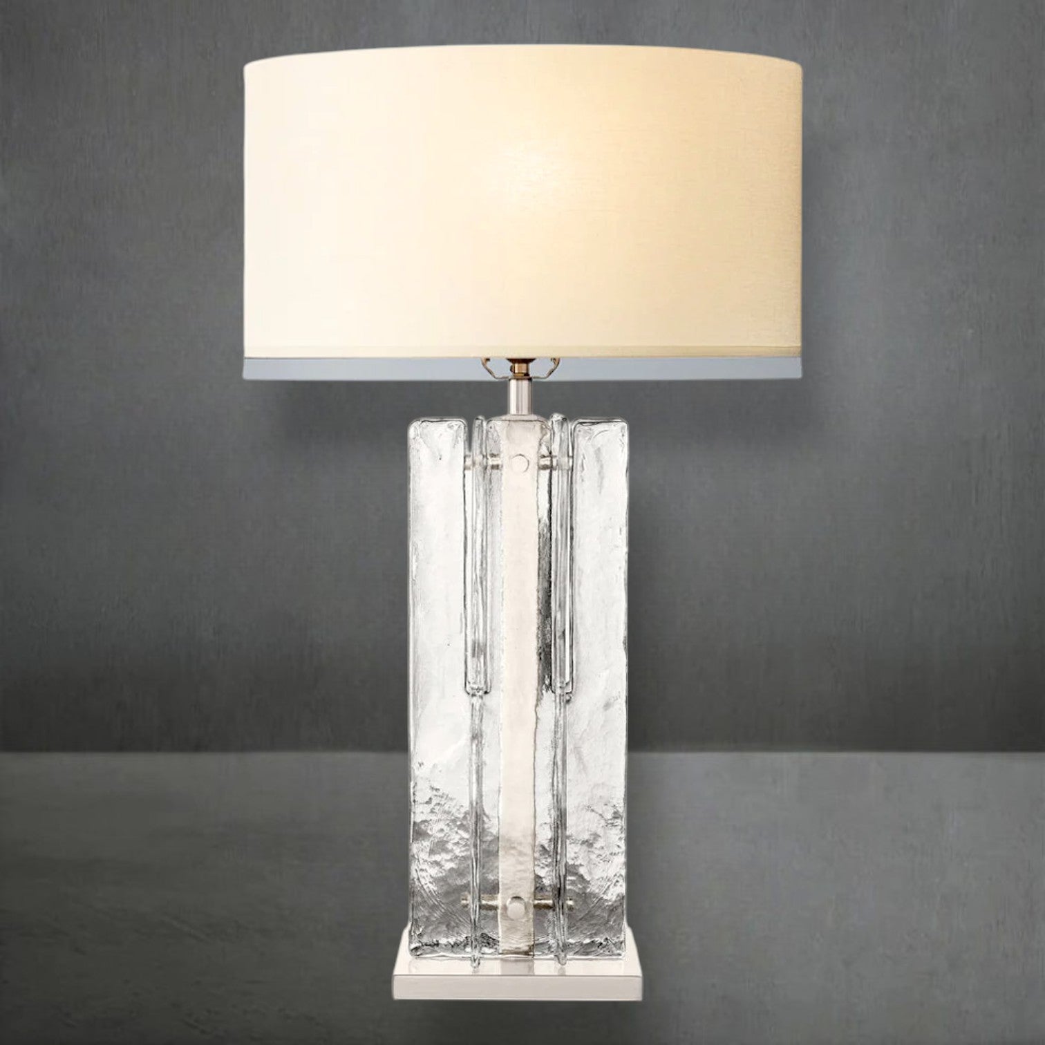 Lafz Clear Glass Table Lamp 30"