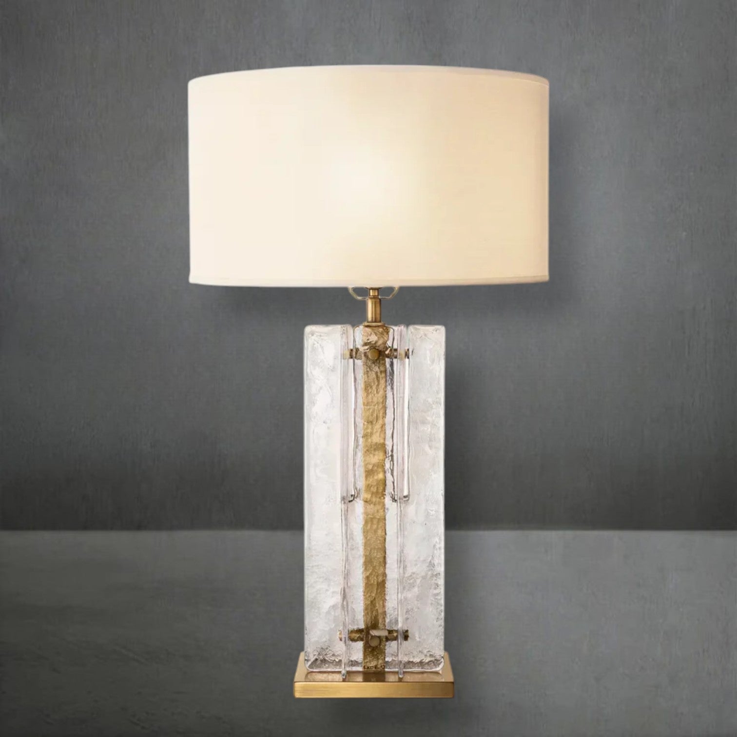 Lafz Clear Glass Table Lamp 30"