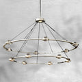 ECLFZ Two-Tier Round Chandelier 48