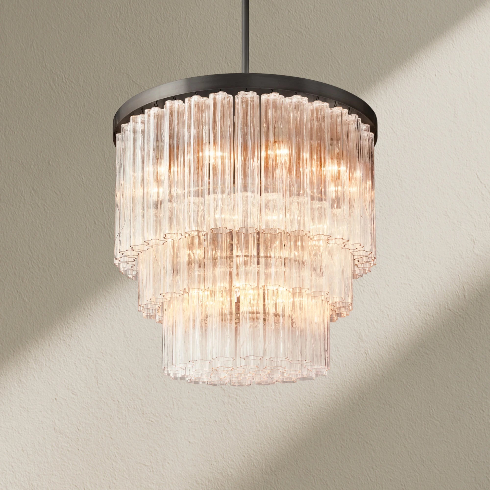 Caefz Round 3-Tier Chandelier 36″