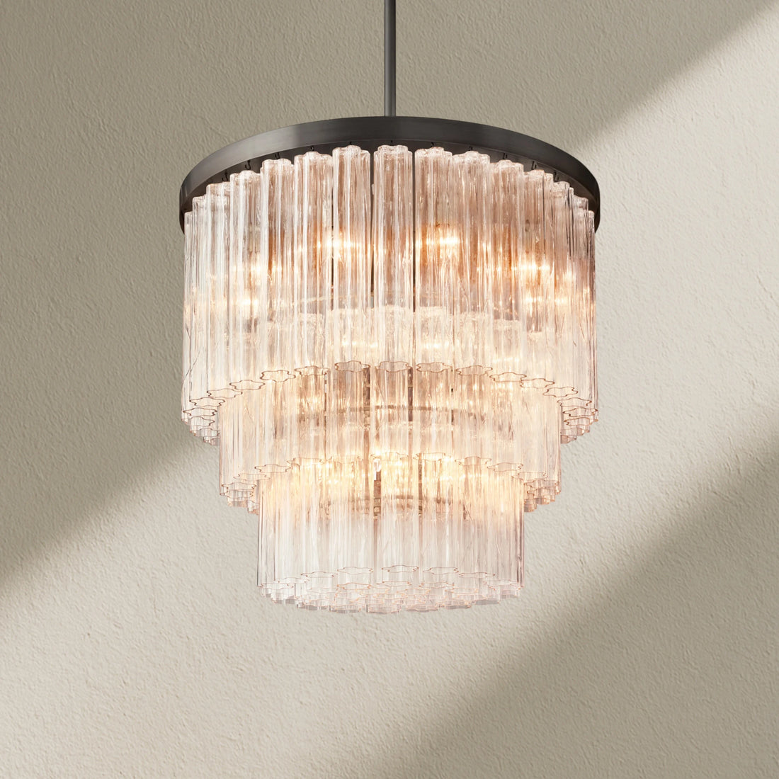 Caefz Round 3-Tier Chandelier 36″