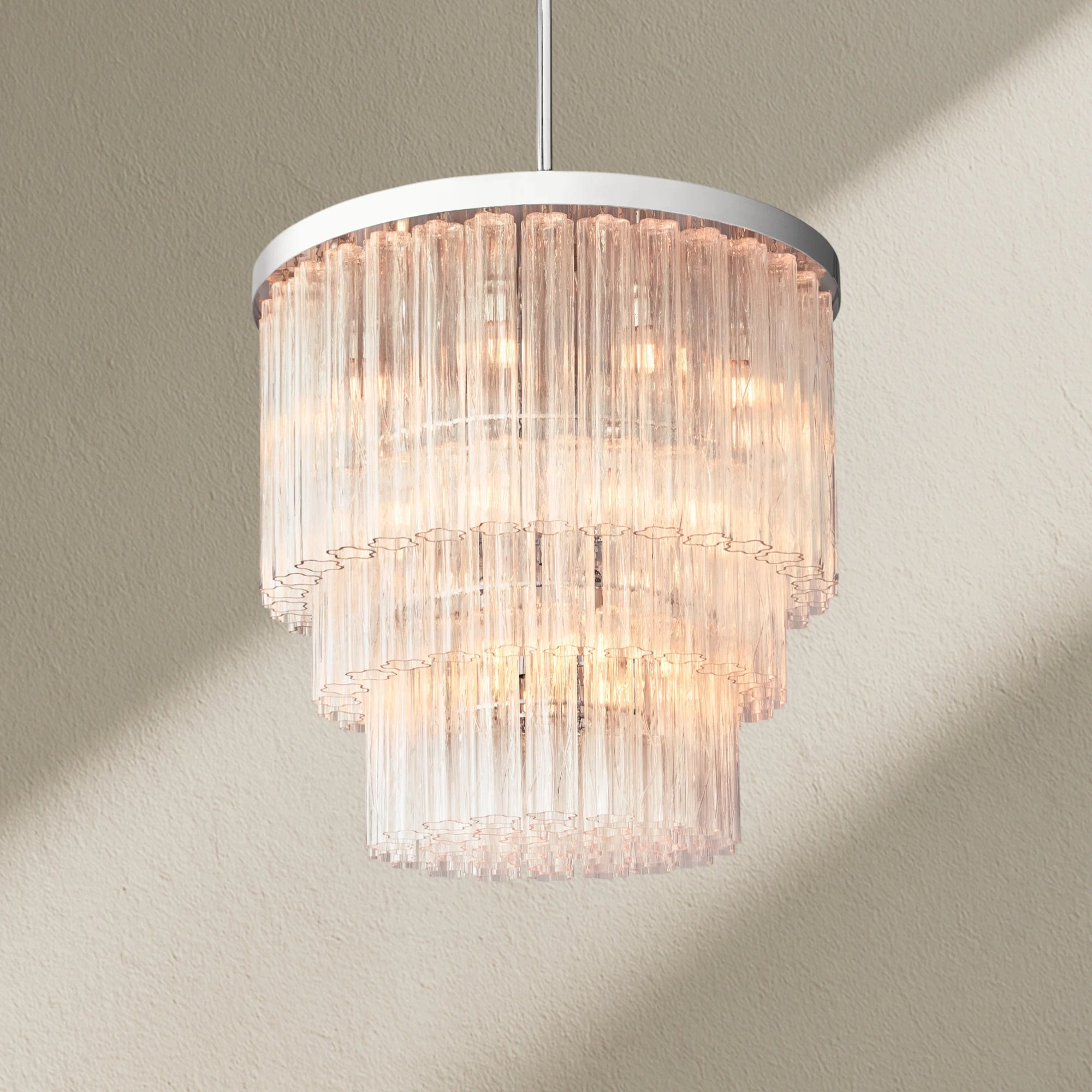 Caefz Round 3-Tier Chandelier 36″
