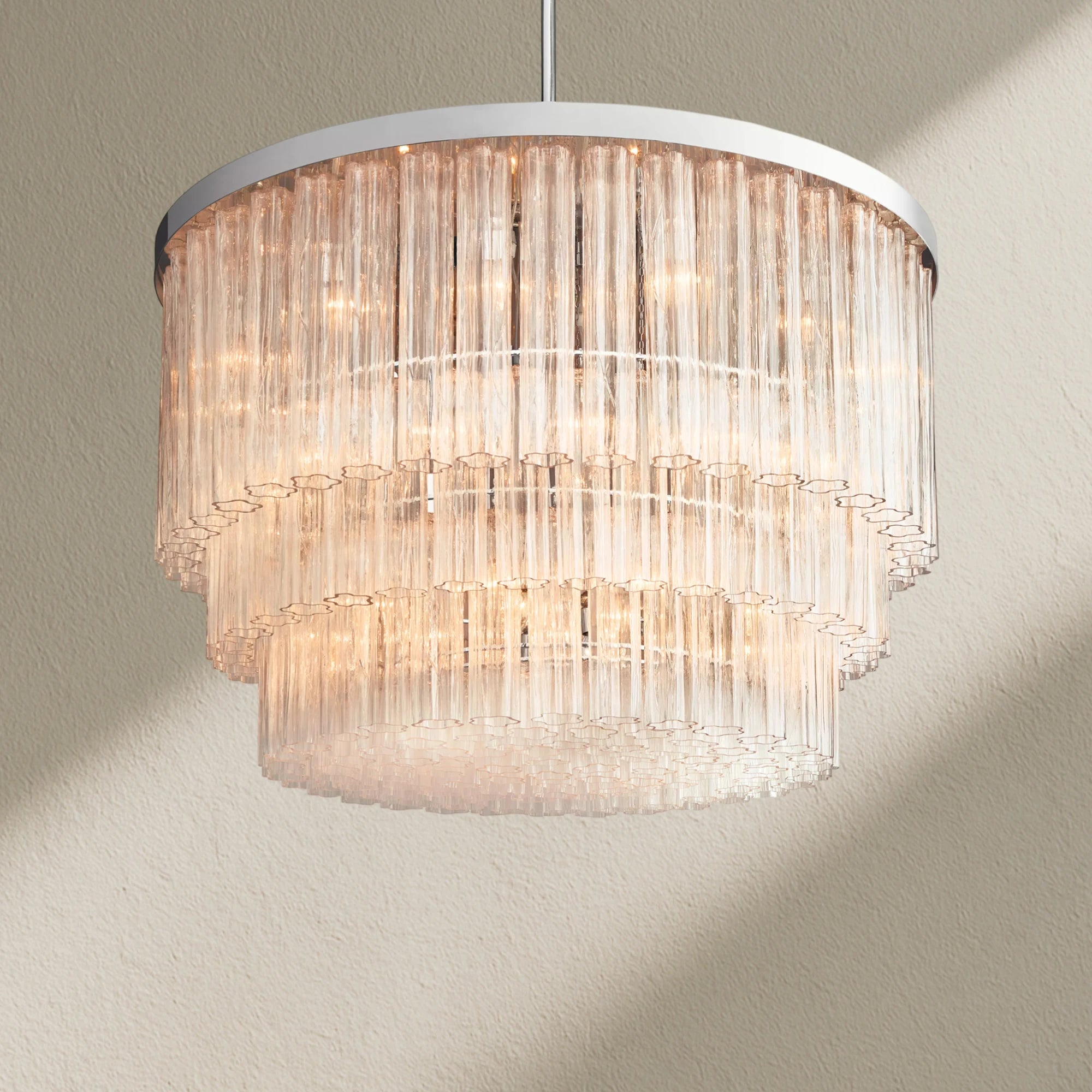 Caefz Round 3-Tier Chandelier 48″
