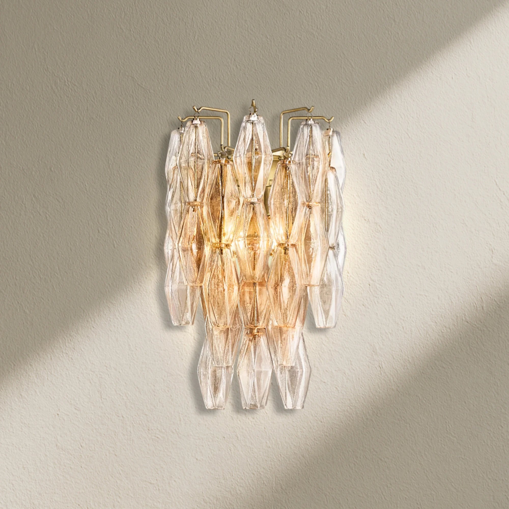 CHRAFZ Glass Short Wall Sconce