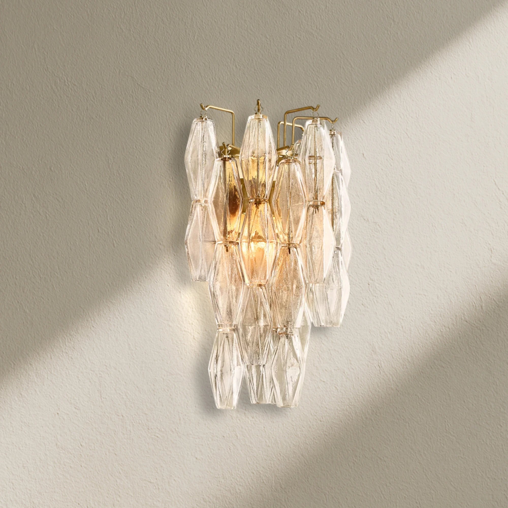 CHRAFZ Glass Short Wall Sconce