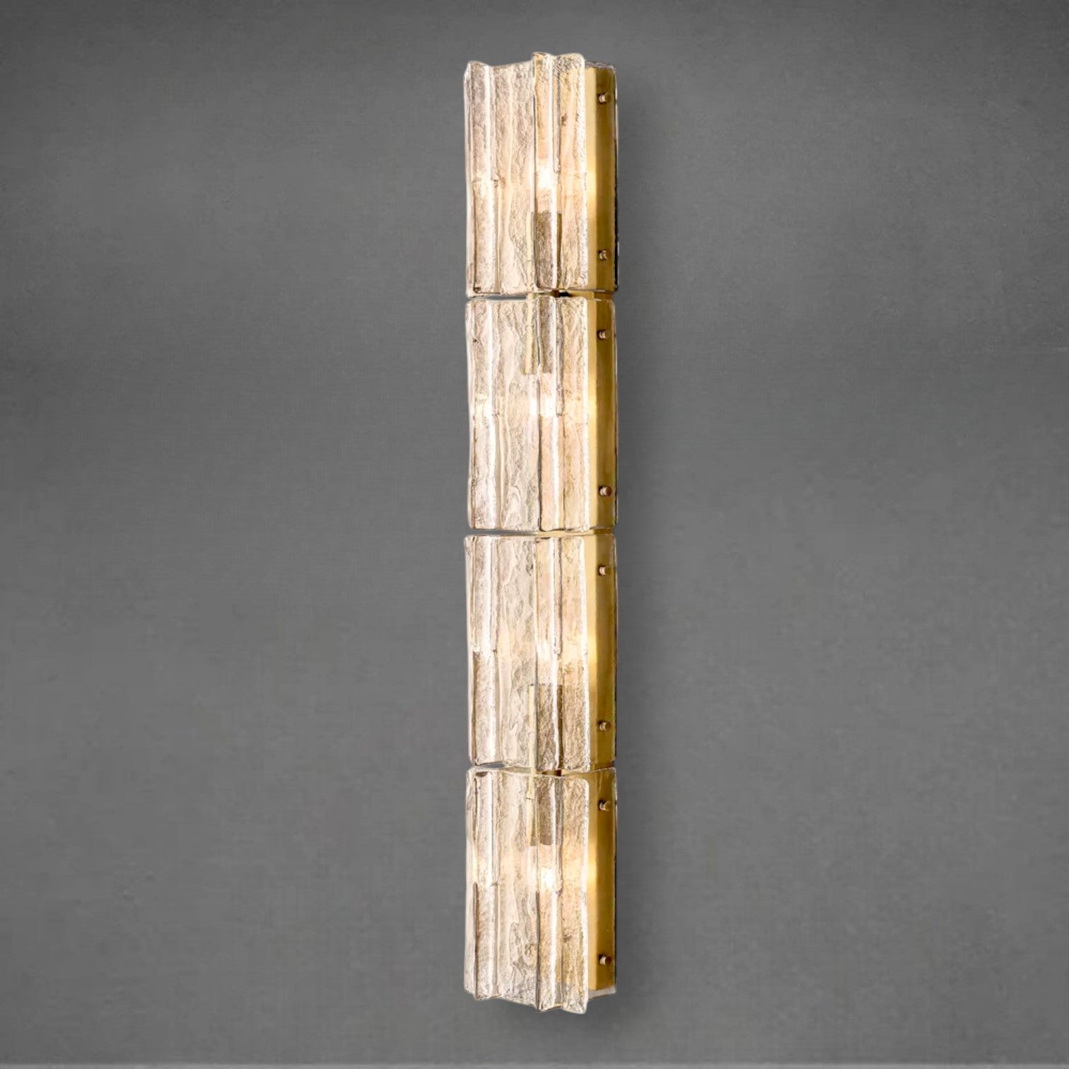 Lafz Clear Glass Grand Sconce 49"61"