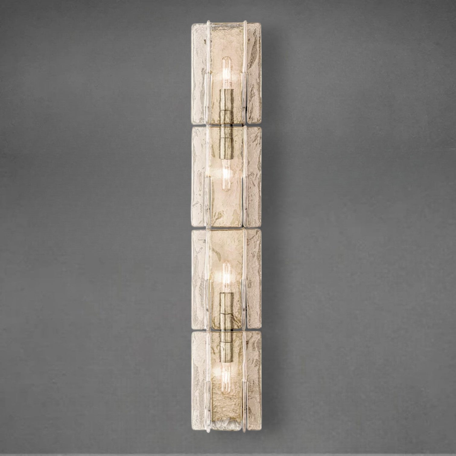 Lafz Clear Glass Grand Sconce 49"61"