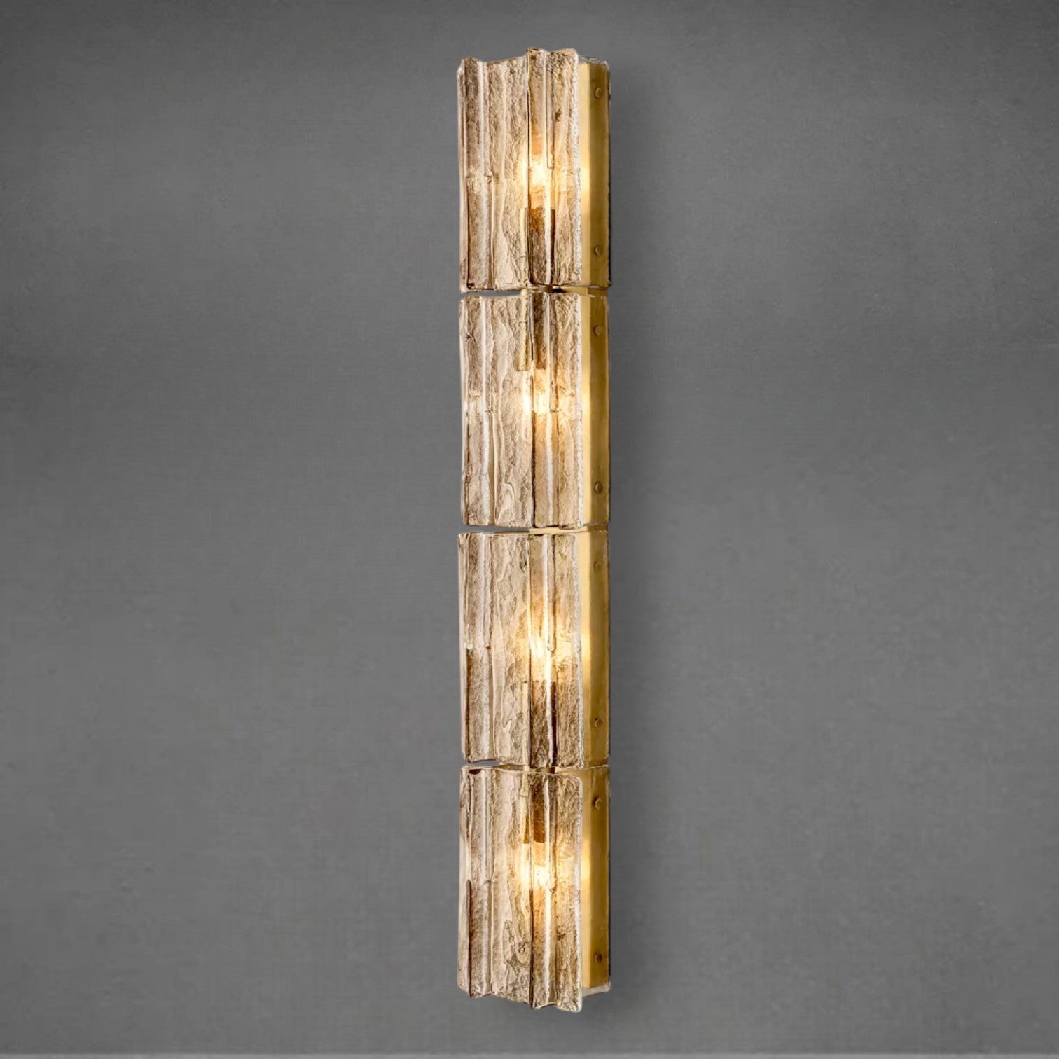 Lafz Smoke Glass Grand Sconce 49"61"