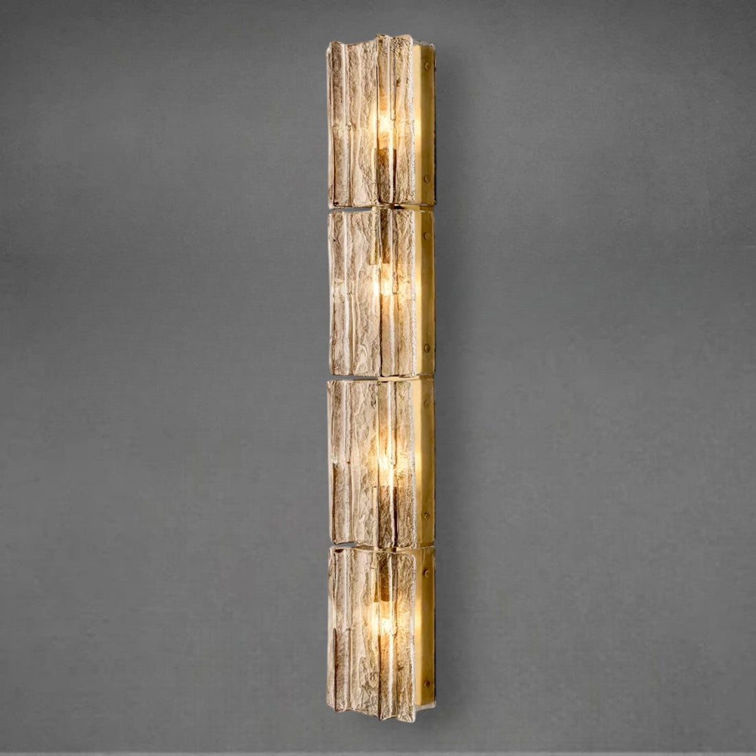 Lafz Smoke Glass Grand Sconce 49"61"