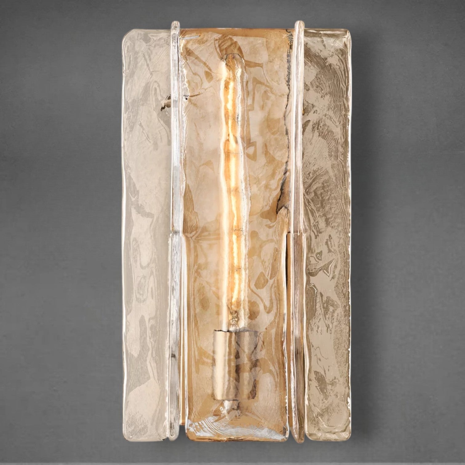 Lafz Smoke Glass Sconce 15"