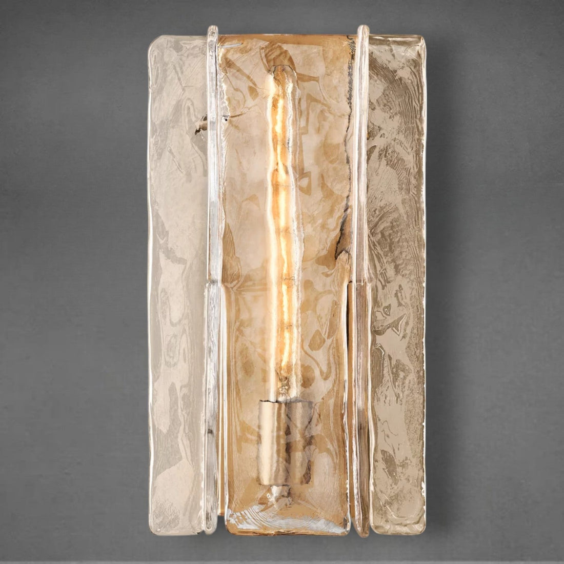 Lafz Smoke Glass Sconce 15"