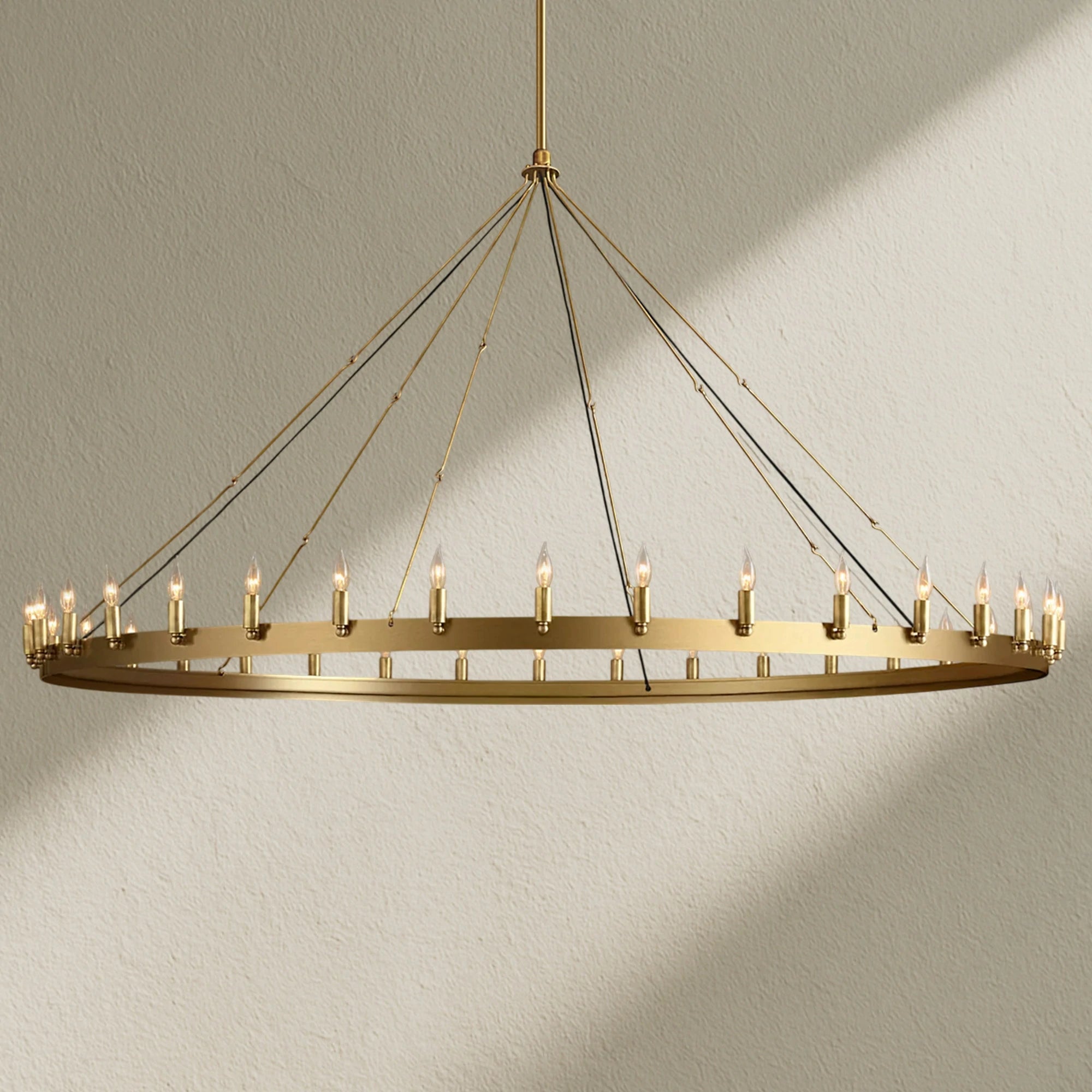 camafz Vintage Filament Outdoor Round Chandelier