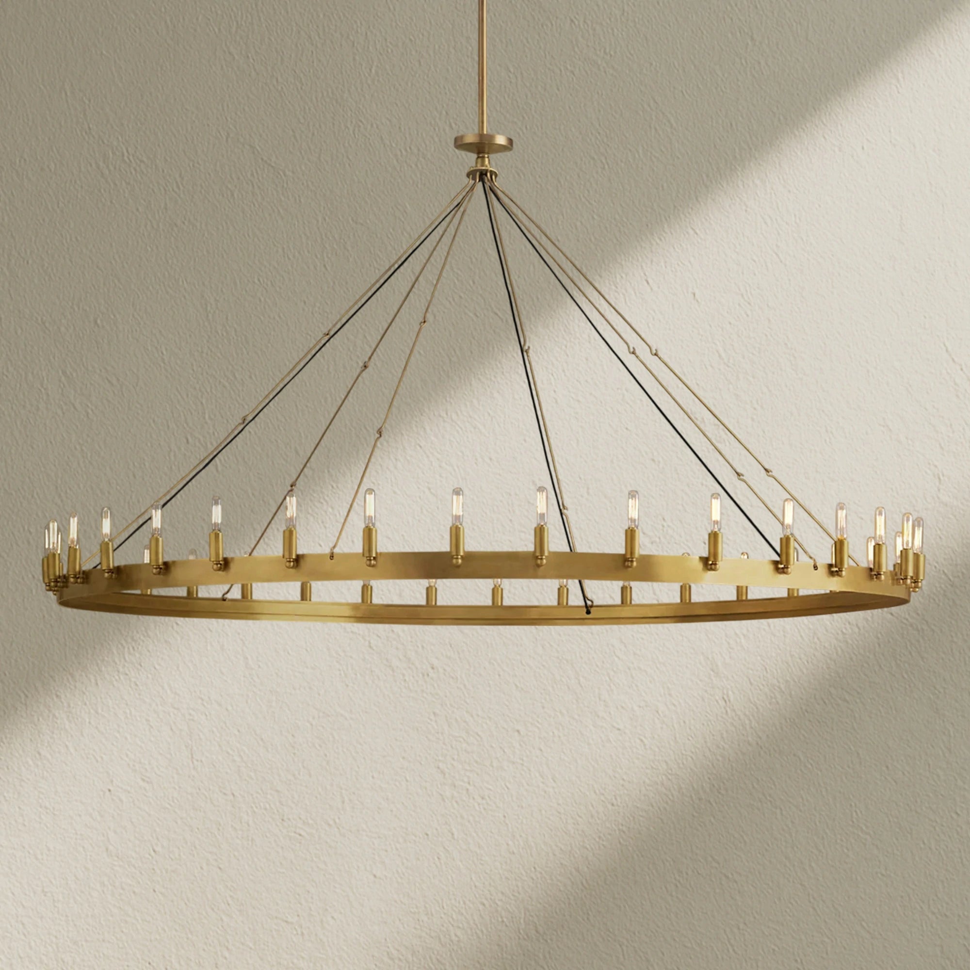 camafz Vintage Filament Outdoor Round Chandelier
