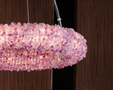 Purple Primary Crystal Round Chandelier 20.5" 28.3" 36.2" 44" - 20.5"DJoyfuzzy
