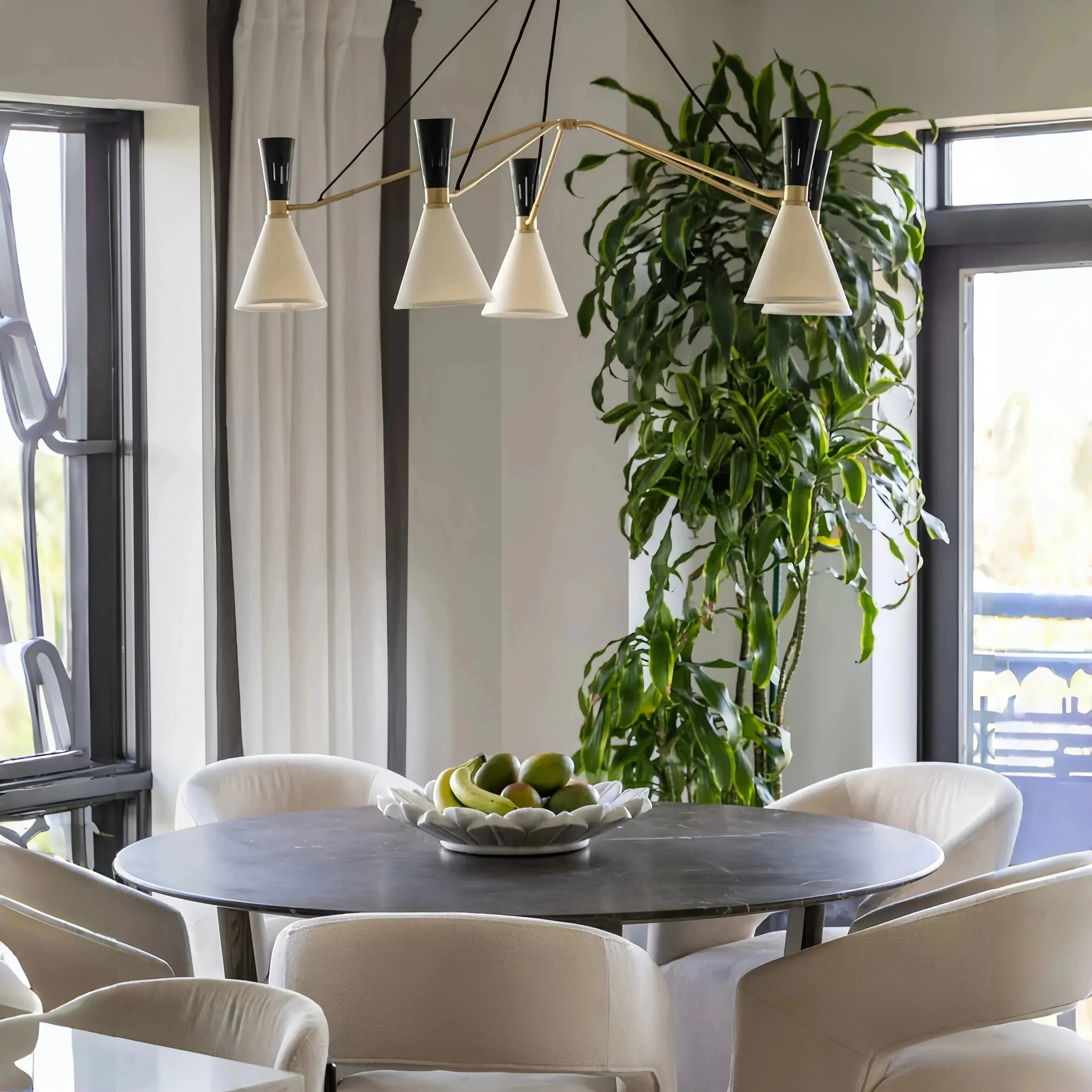 Ramsey 6 - Light Linear Chandelier - Joyfuzzy