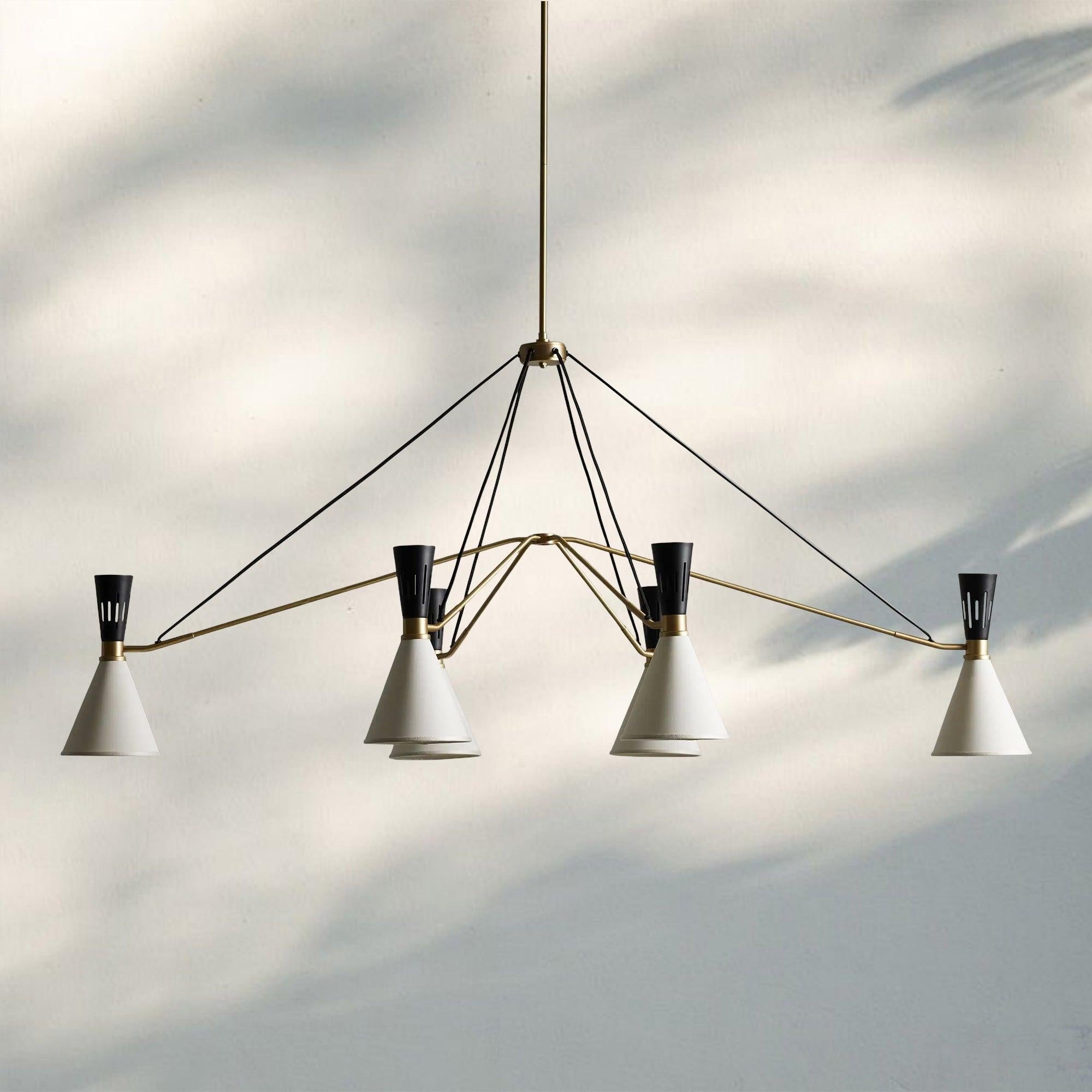 Ramsey 6 - Light Linear Chandelier - Joyfuzzy