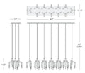Ranti Linear Chandelier - Joyfuzzy