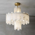 Regina Alabaster Round Chandelier - 23.6
