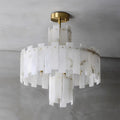 Regina Alabaster Round Chandelier - 23.6