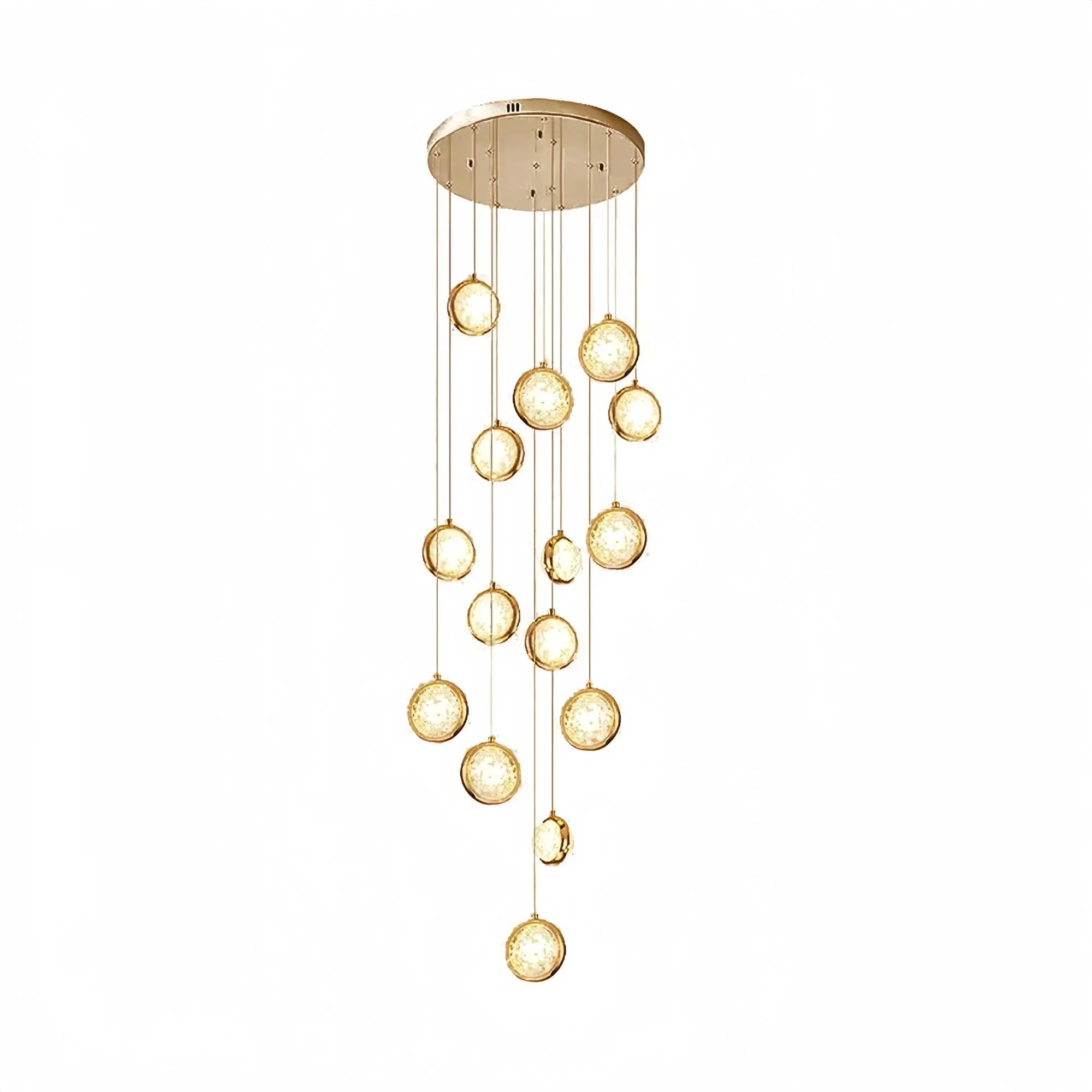 Reina Crystal Long Chandelier - Joyfuzzy
