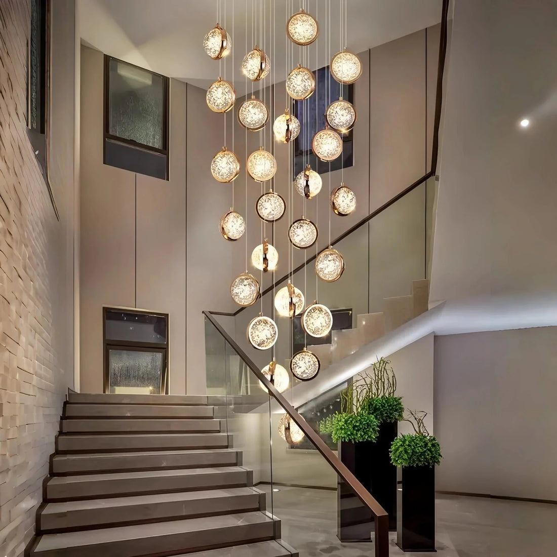 Reina Crystal Long Chandelier - Joyfuzzy