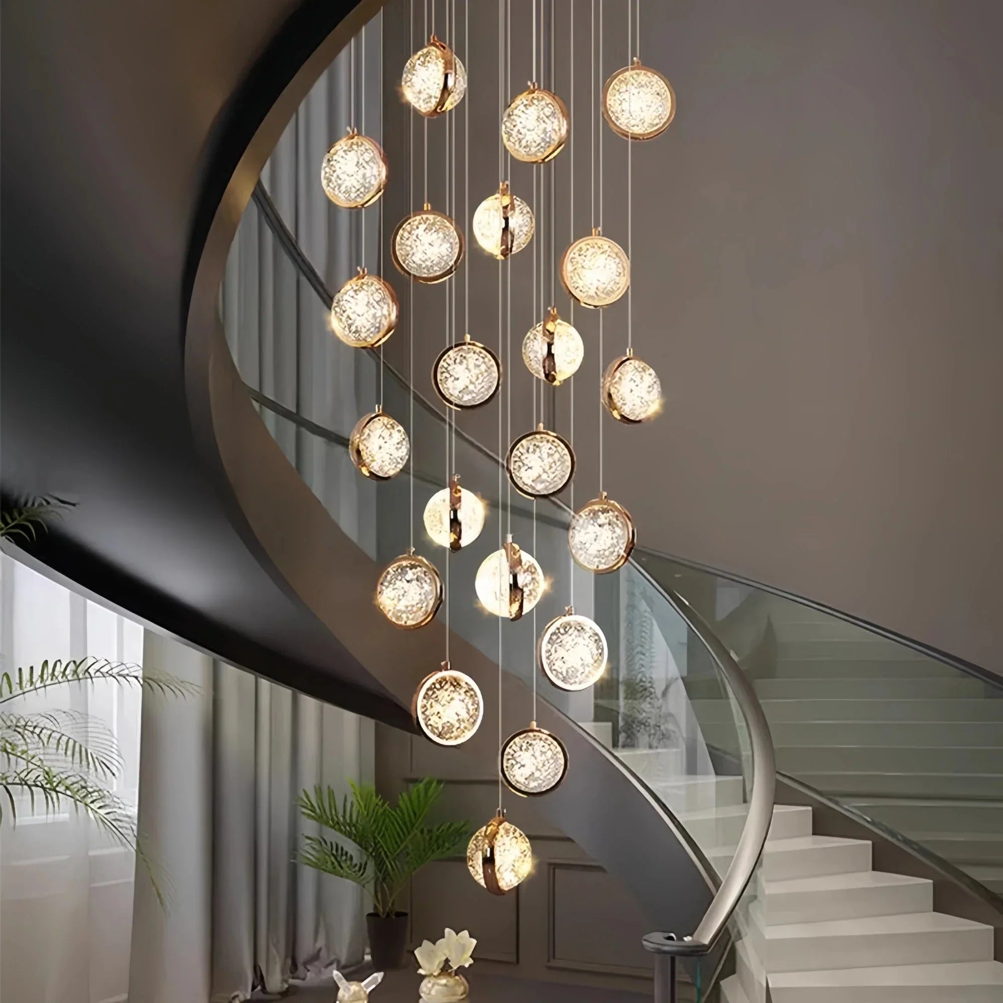 Reina Crystal Long Chandelier - Joyfuzzy