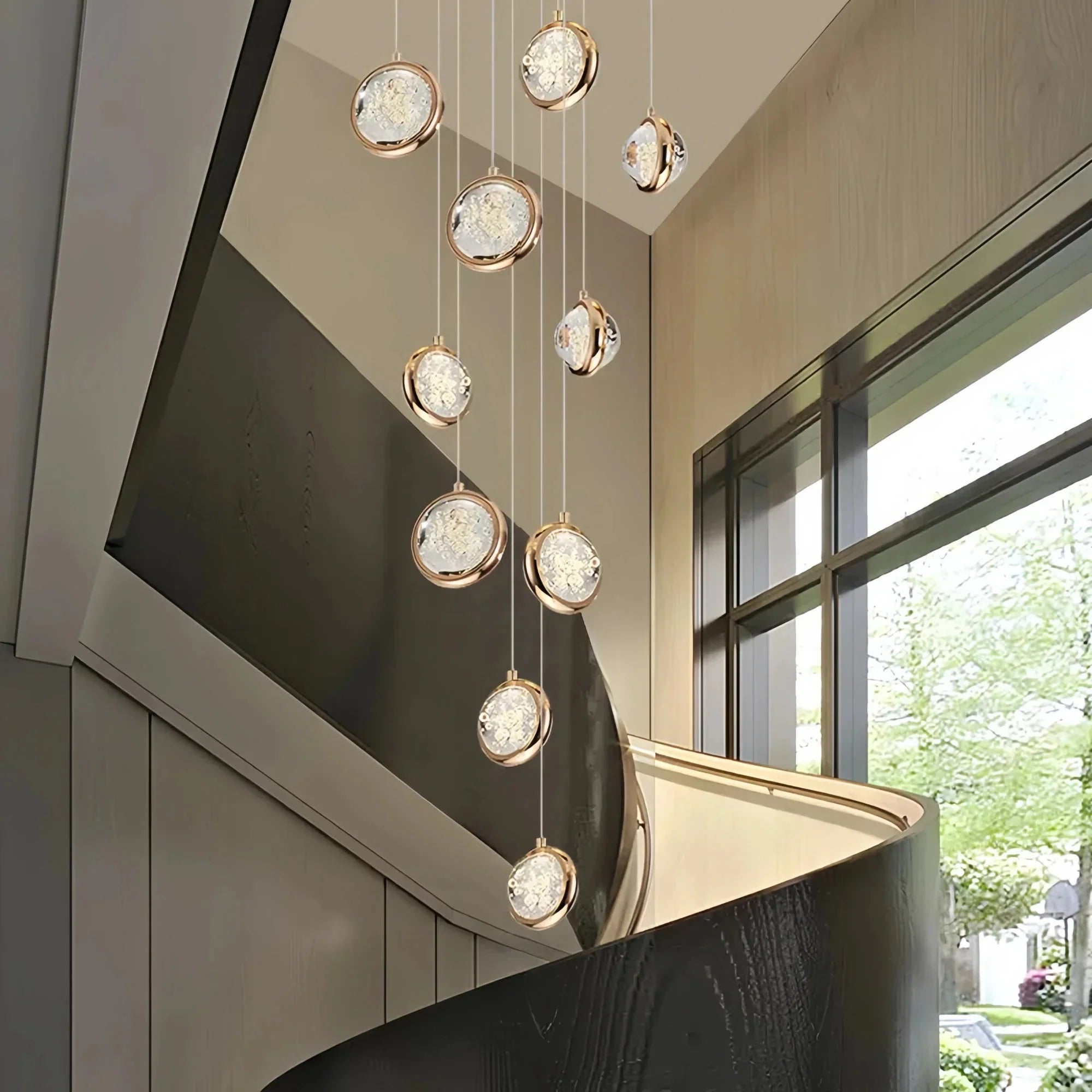 Reina Crystal Long Chandelier - Joyfuzzy
