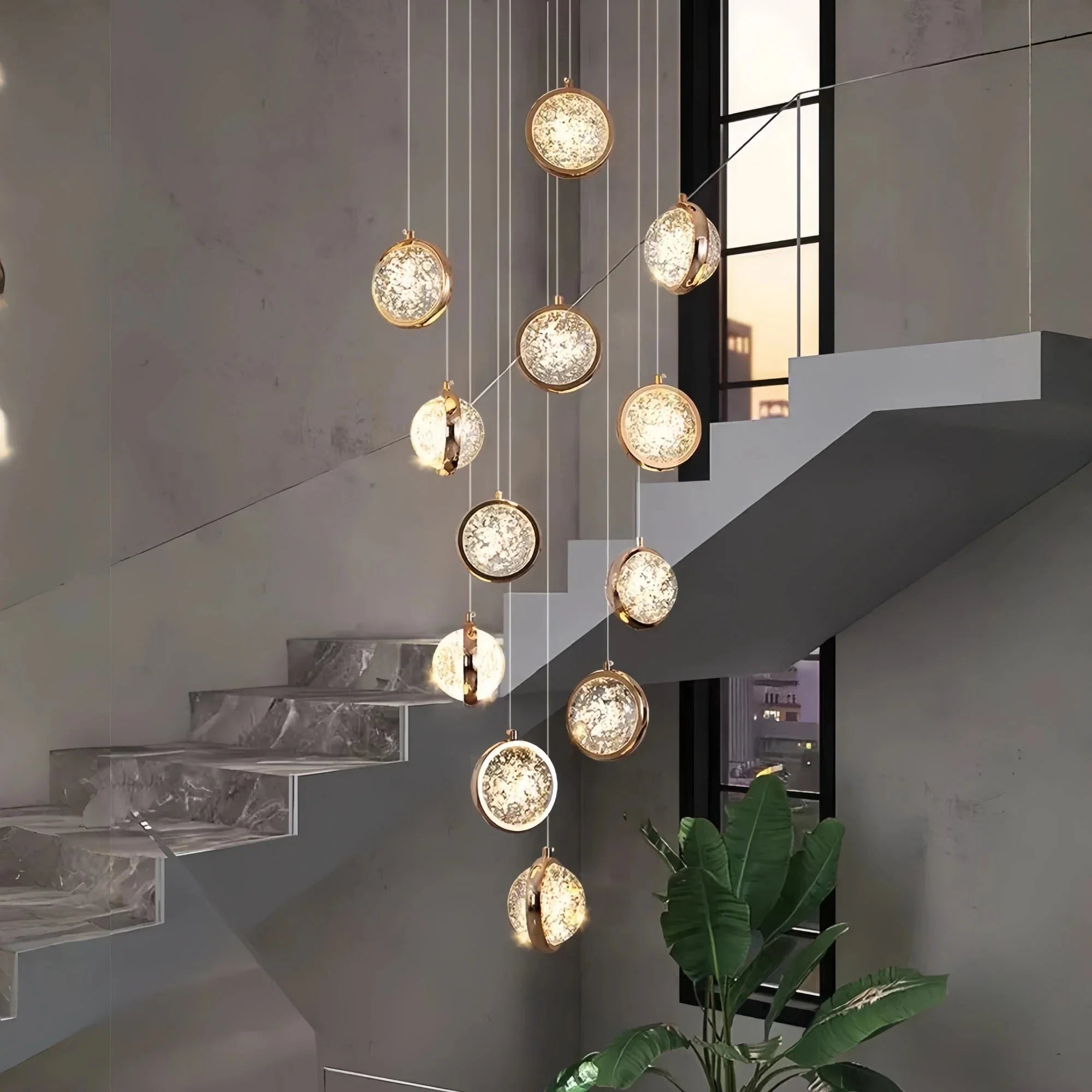 Reina Crystal Long Chandelier - Joyfuzzy