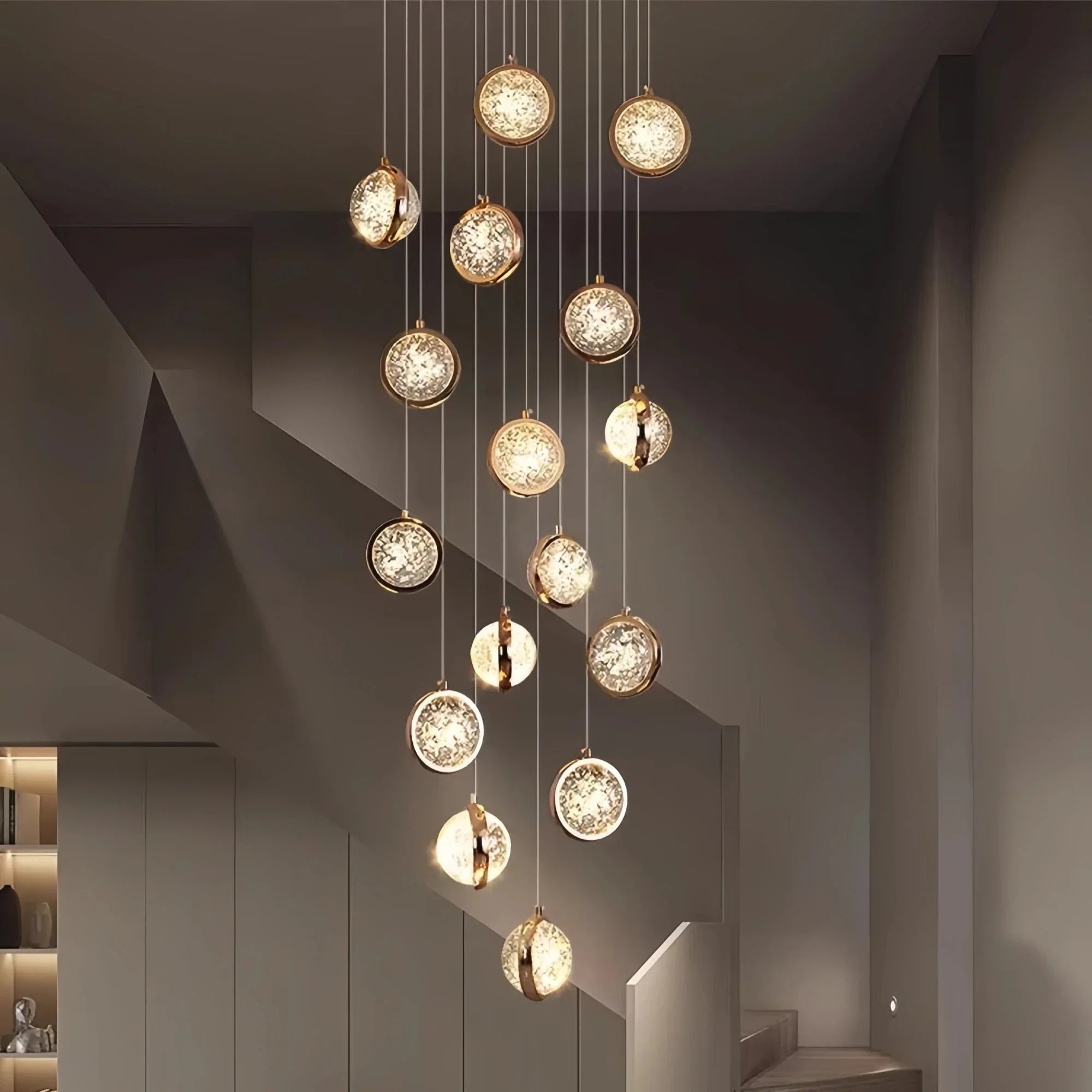 Reina Crystal Long Chandelier - Joyfuzzy