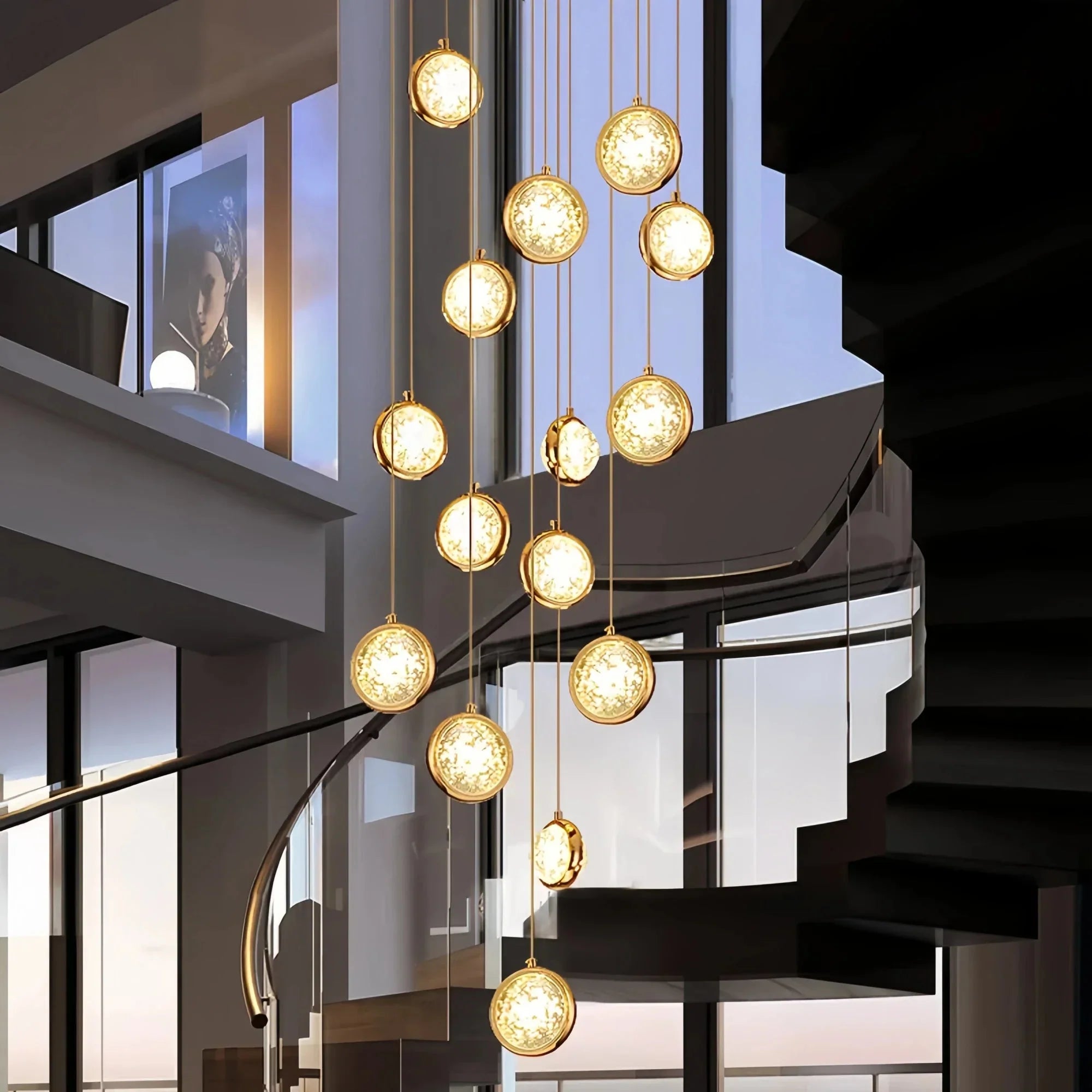 Reina Crystal Long Chandelier - Joyfuzzy