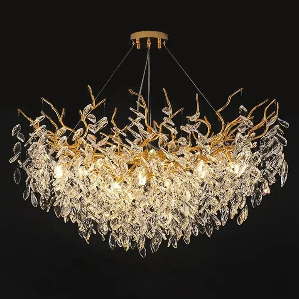 Renata Polyhedral Crystal Branch Chandelier - 31" LJoyfuzzy