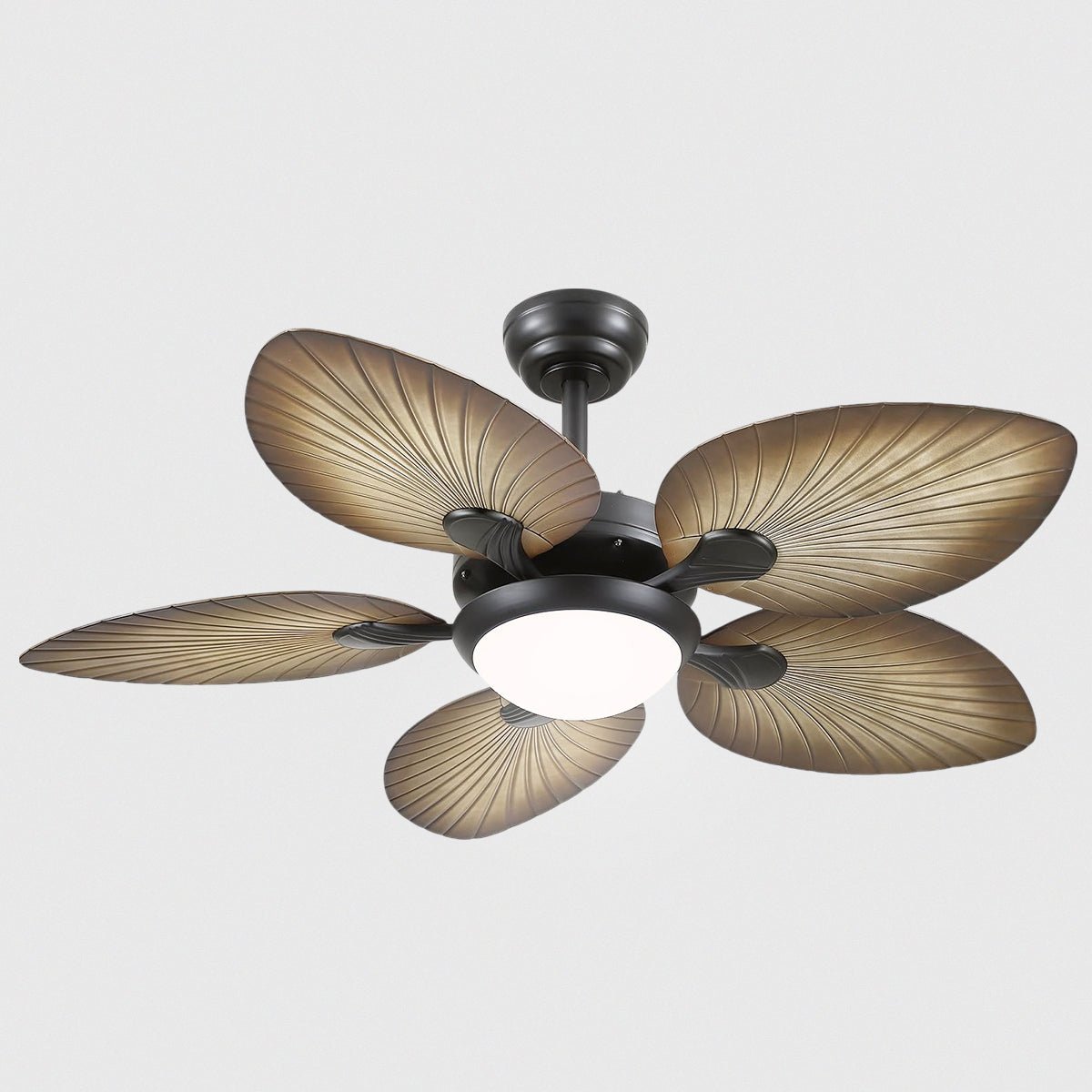 Retro Banana Leaf Shaped Blade Ceiling Fan Lamp 44" - Joyfuzzy