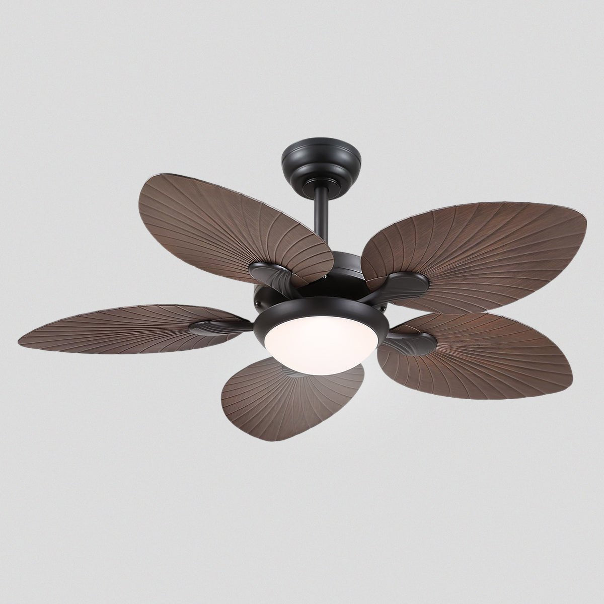 Retro Banana Leaf Shaped Blade Ceiling Fan Lamp 44" - Joyfuzzy