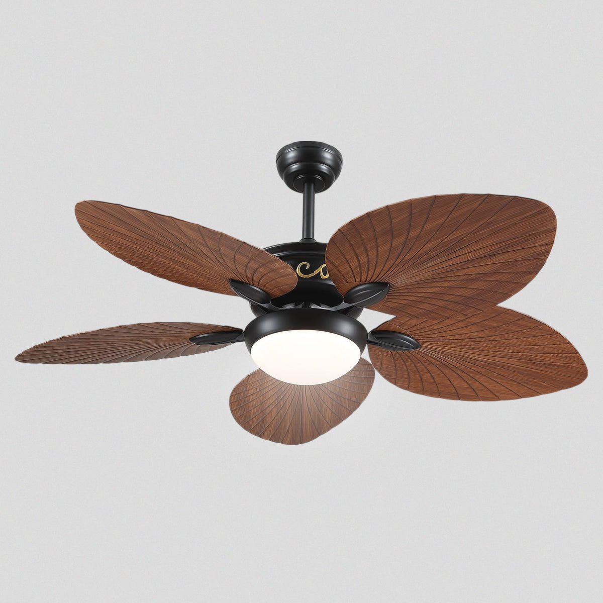 Retro Banana Leaf Shaped Blade Ceiling Fan Lamp 52" - Joyfuzzy