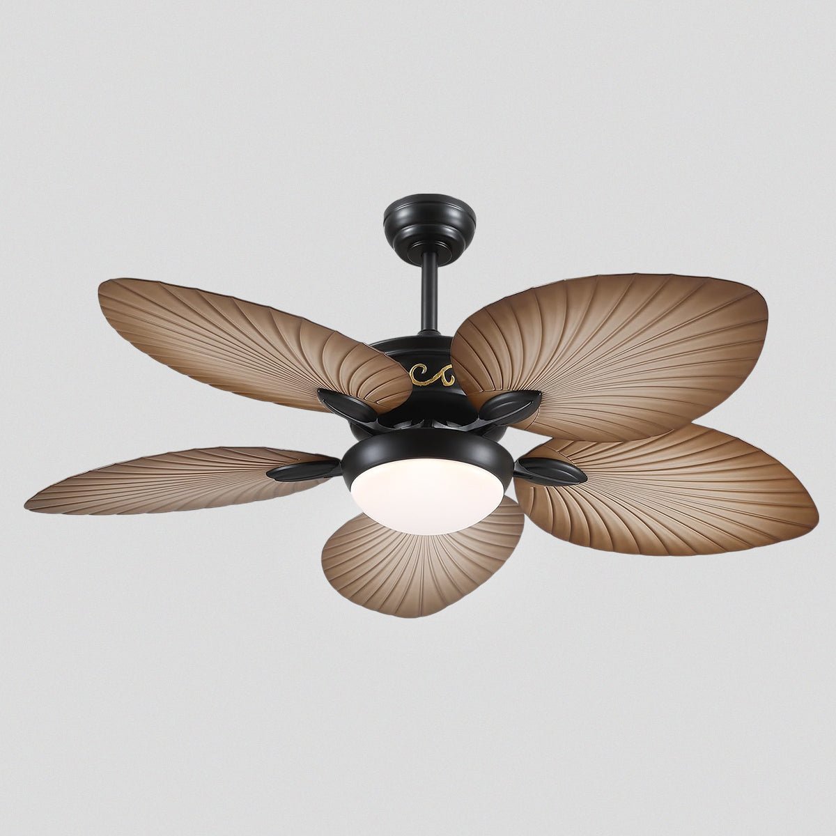 Retro Banana Leaf Shaped Blade Ceiling Fan Lamp 52" - Joyfuzzy