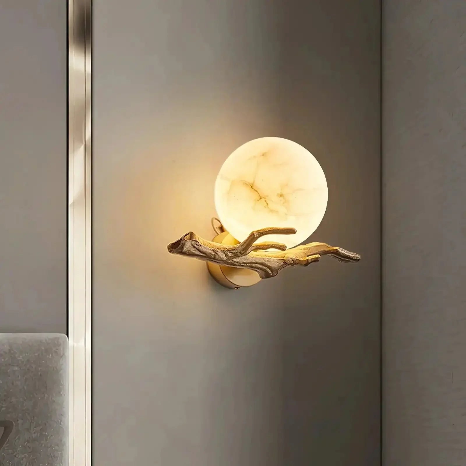 Retro Twigs Alabaster Wall Lamp - Joyfuzzy