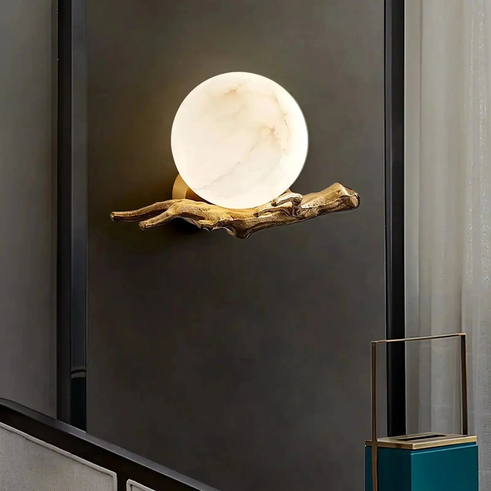 Retro Twigs Alabaster Wall Lamp - Joyfuzzy