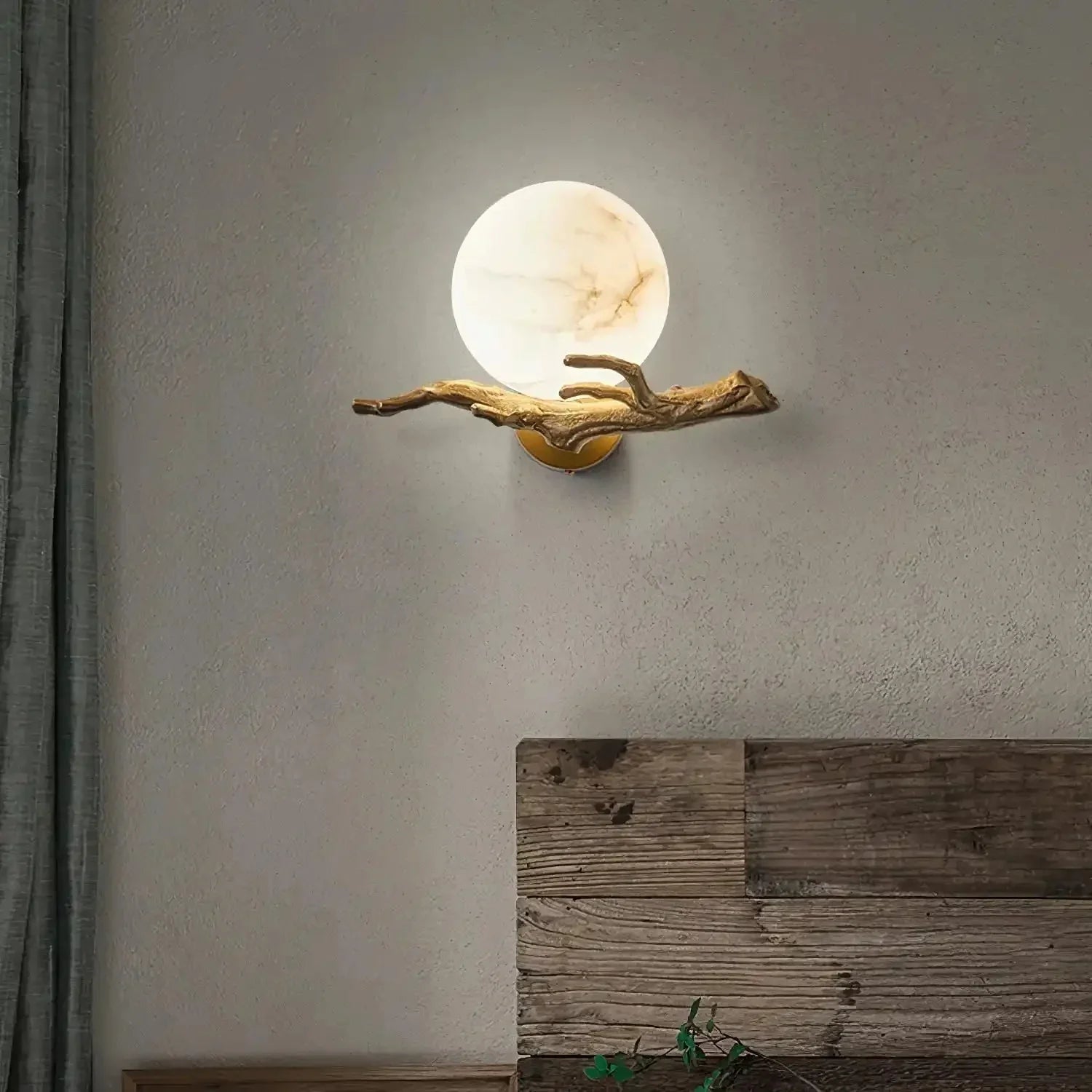 Retro Twigs Alabaster Wall Lamp - Joyfuzzy