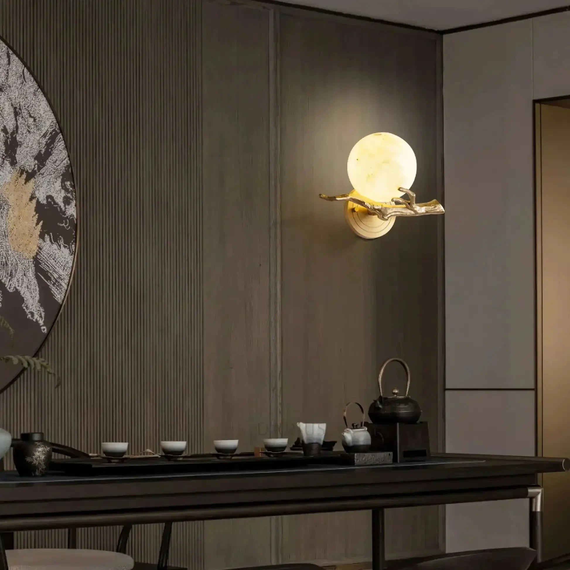 Retro Twigs Alabaster Wall Lamp - Joyfuzzy
